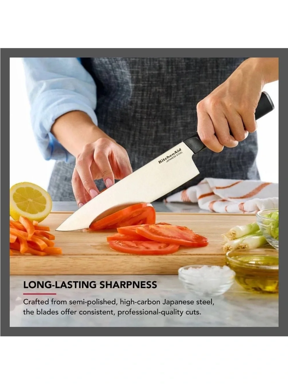 KitchenAid -  14pc 2-Tone Block Knives Set w/ Chef Knife Black NEW IN BOX